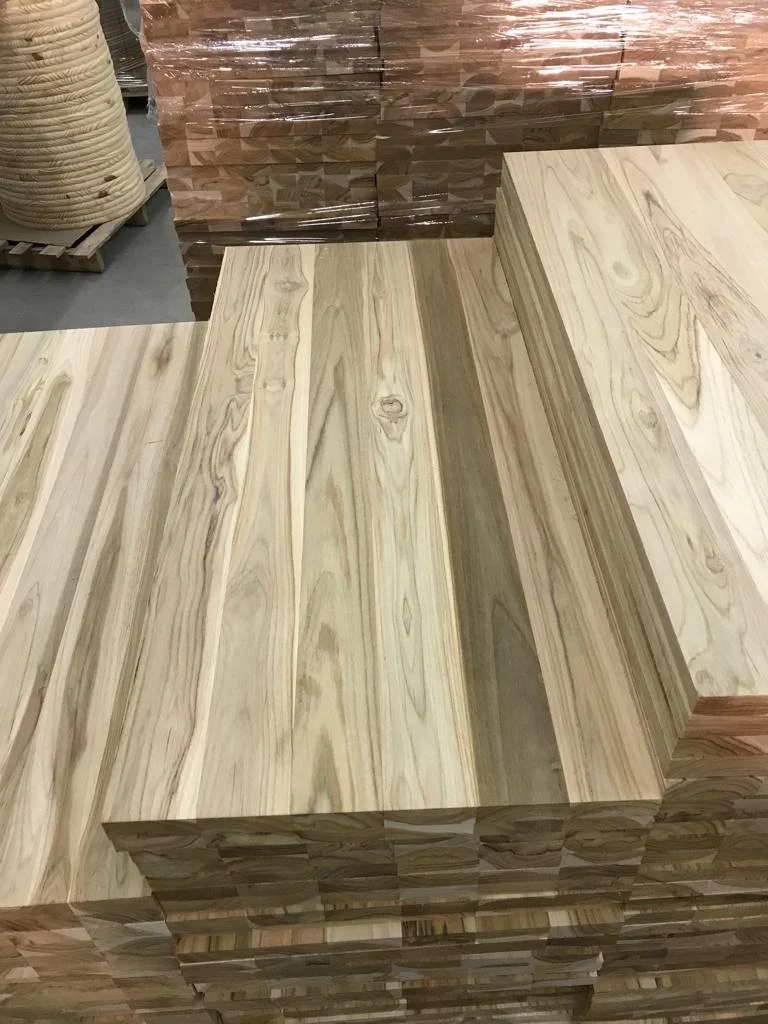 Plantation teak solid wood panels from Brazil