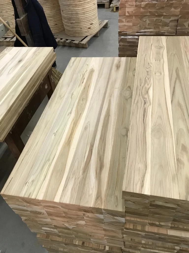 Plantation teak solid wood panels from Brazil